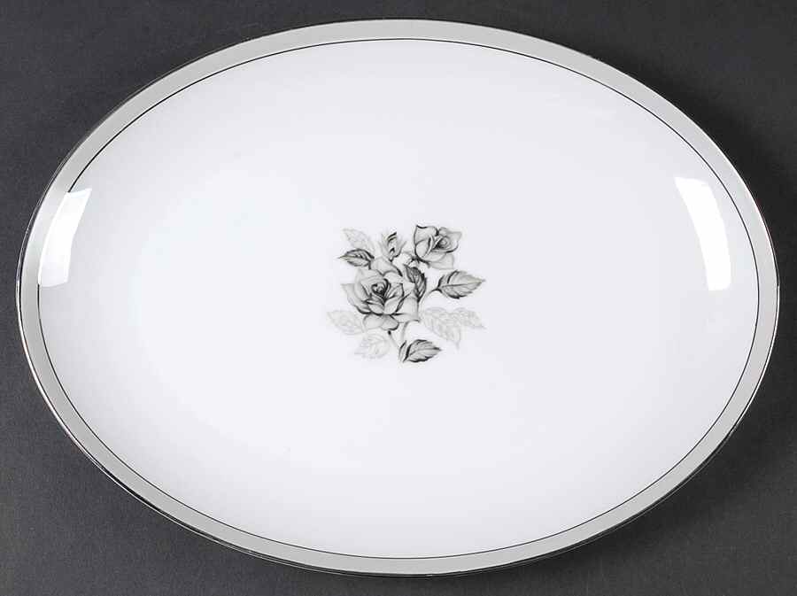 Smokey Rose 12" Oval Serving Platter by Roberts-1