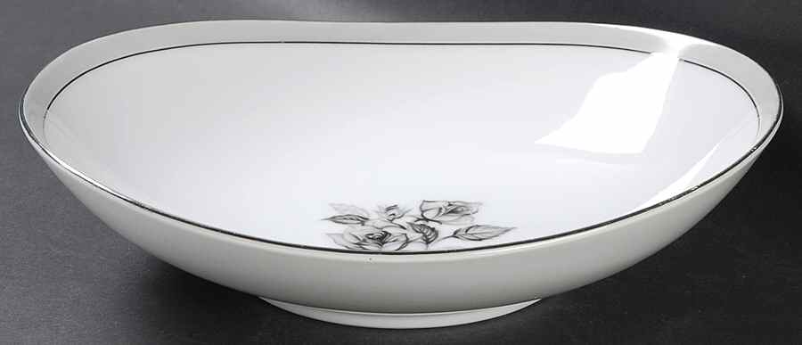Smokey Rose 9" Oval Vegetable Bowl by Roberts-1