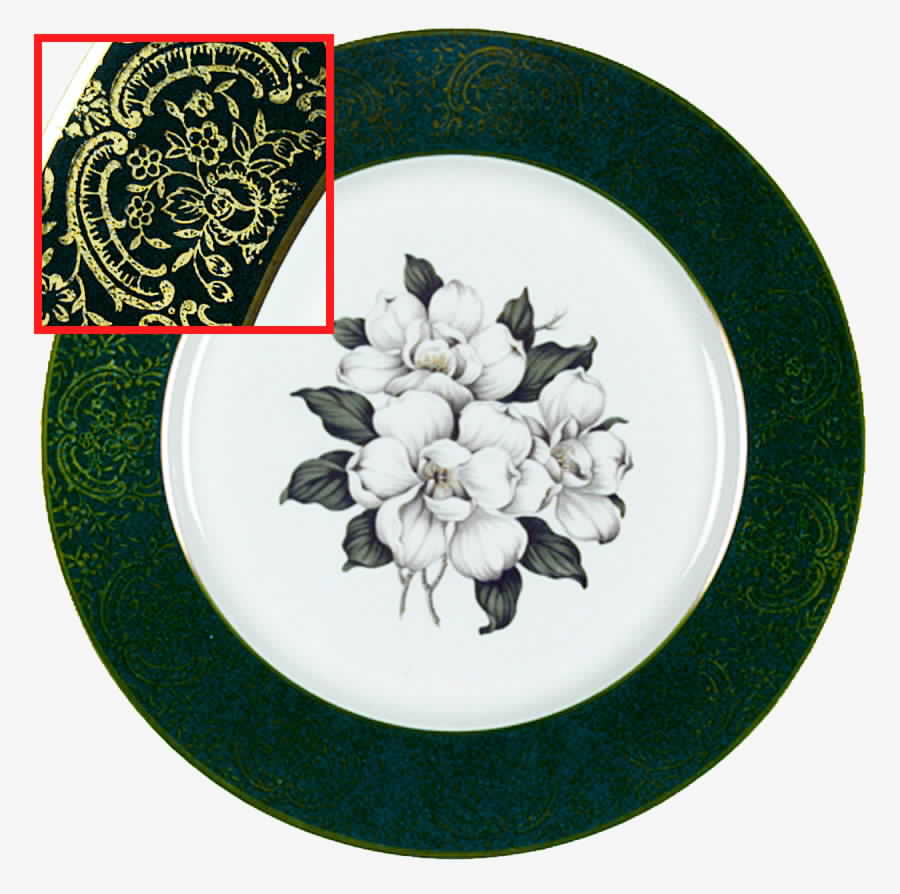 Laurel Magnolia Dinner Plate by Royal Cathay-1