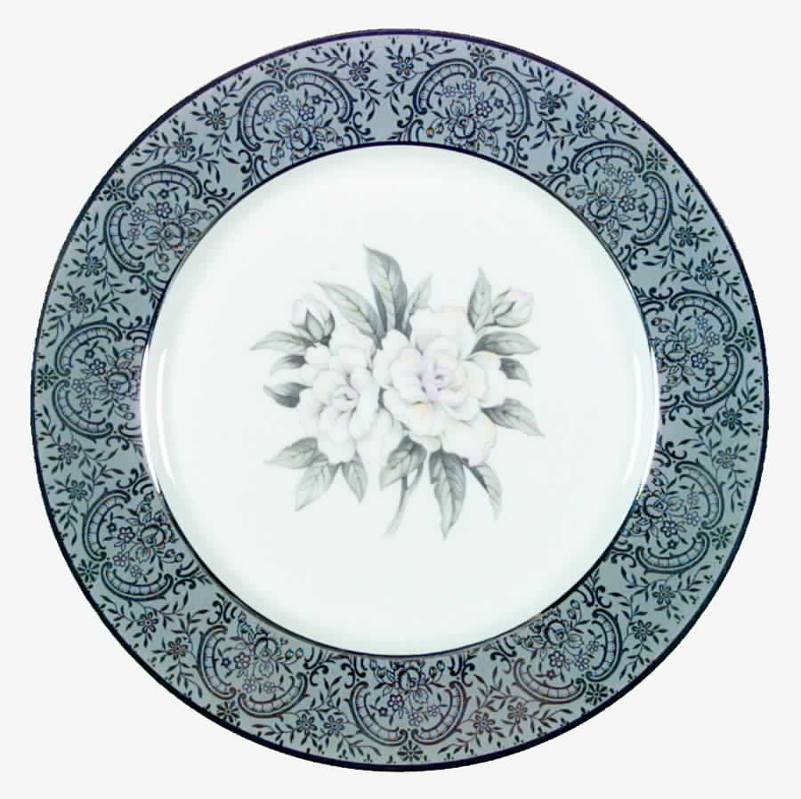 Silver Gardenia Dinner Plate by Royal Cathay-1