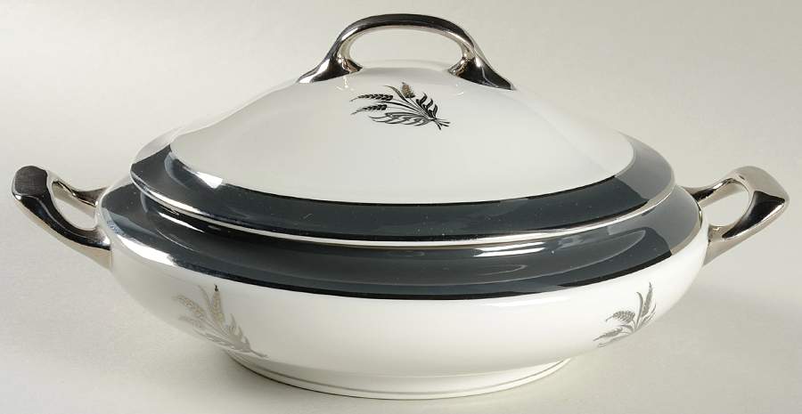 Silver Harvest Round Covered Vegetable by Royal Cathay-1