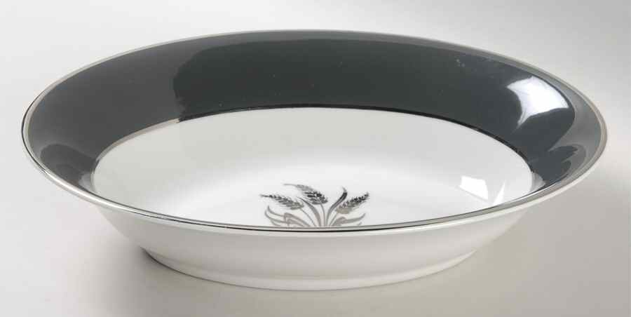 Silver Harvest 10" Oval Vegetable Bowl by Royal Cathay-1