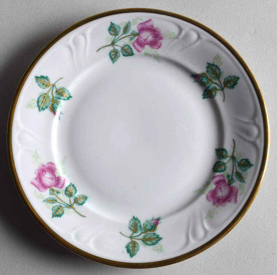 Chateau Rose Bread & Butter Plate by Royal Coburg-1