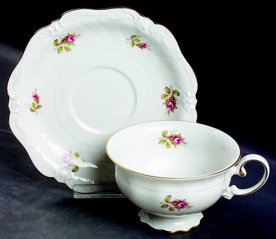 010775 Footed Cup & Saucer Set by Royal Coburg-1