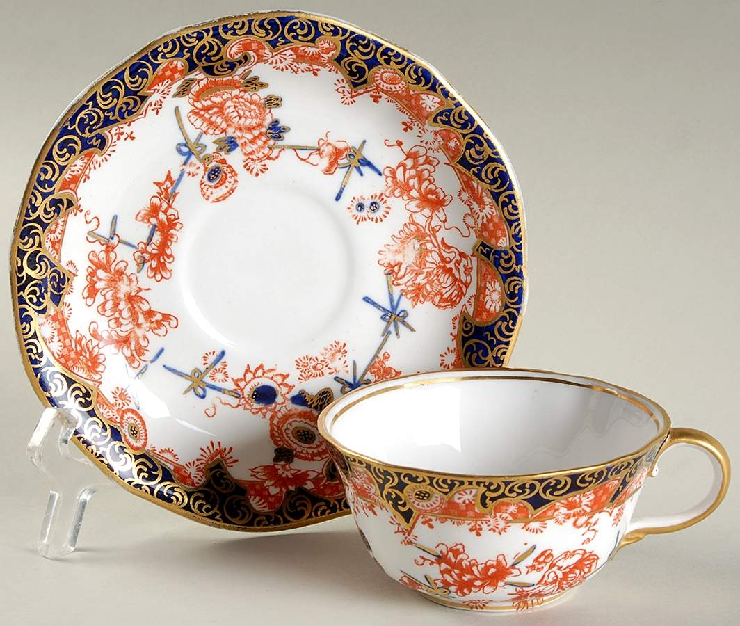 2649 Flat Cup & Saucer Set by Royal Crown Derby-1