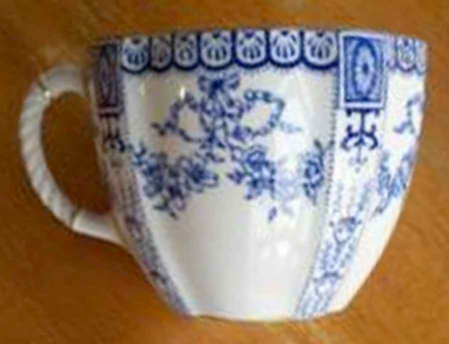 3145 Blue Flat Cup by Royal Crown Derby-1