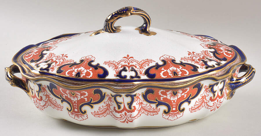 3973 Oval Covered Vegetable by Royal Crown Derby-1