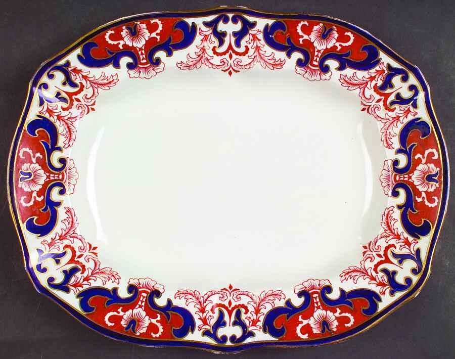 3973 13" Oval Serving Platter by Royal Crown Derby-1