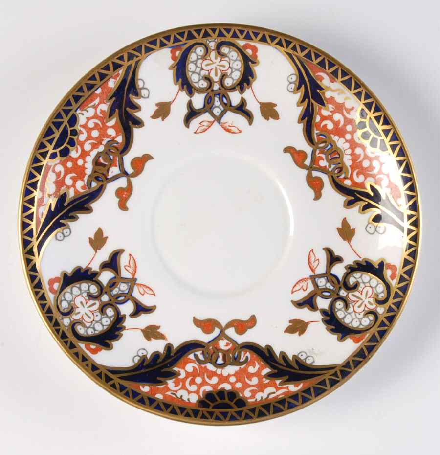 4464 Footed Cream Soup Bowl & Saucer Set by Royal Crown Derby-1