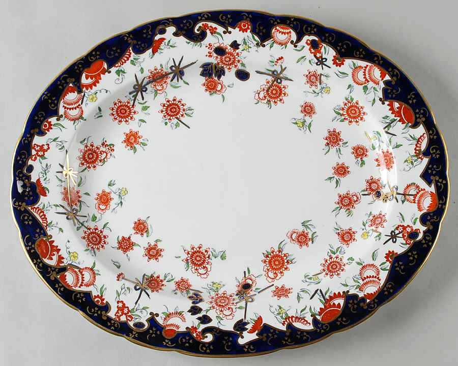 9259 15" Oval Serving Platter by Royal Crown Derby-1
