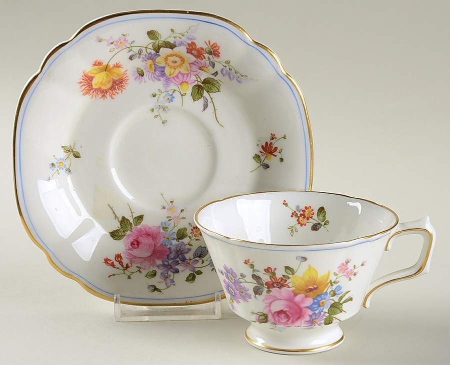 9875 Footed Cup & Saucer Set by Royal Crown Derby-1