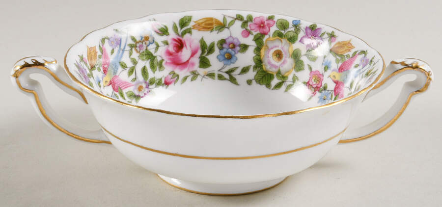 A454 Footed Cream Soup Bowl by Royal Crown Derby-1