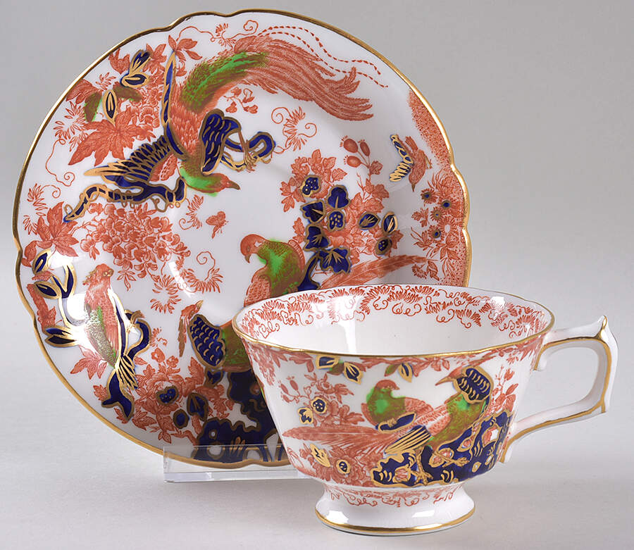 A549 (Royal) Footed Cup & Saucer Set by Royal Crown Derby-1