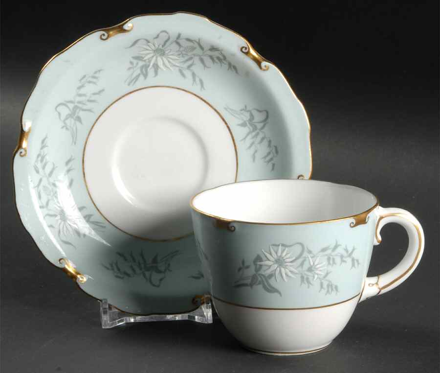 Alpine Flat Cup & Saucer Set by Royal Crown Derby-1