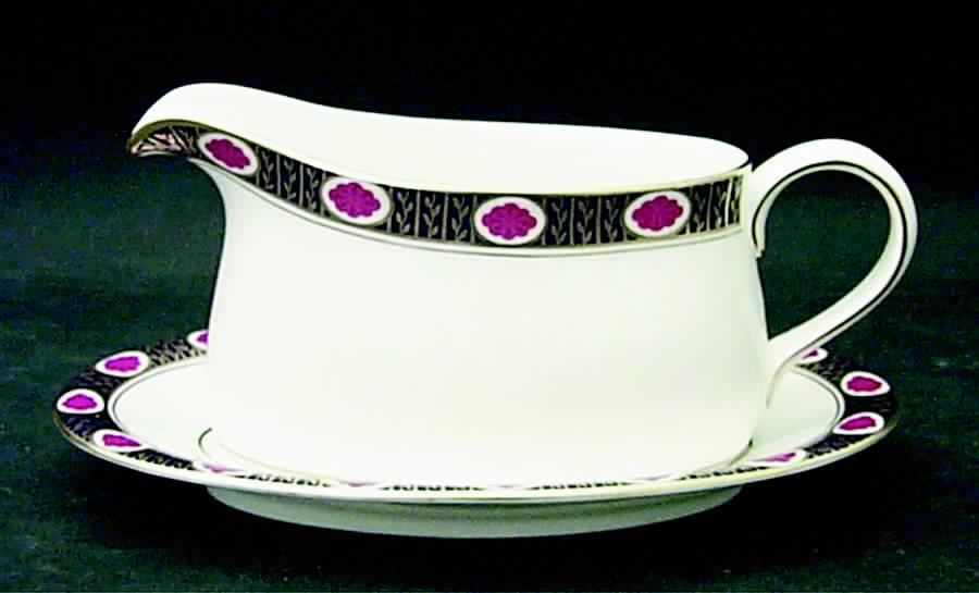 Ambassador Gravy Boat & Underplate/Relish by Royal Crown Derby-1