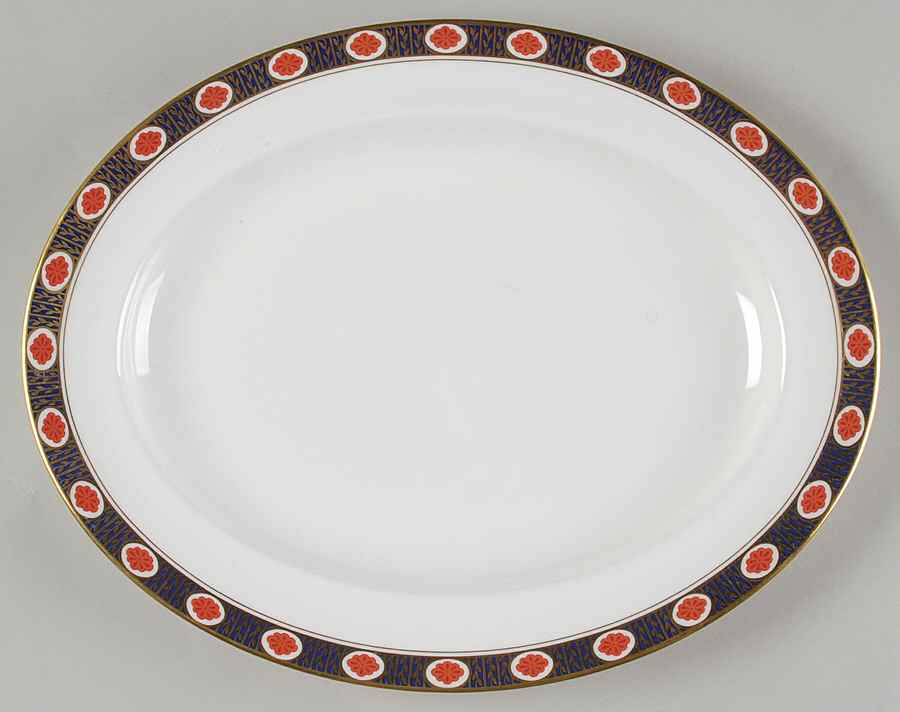 Ambassador 13" Oval Serving Platter by Royal Crown Derby-1