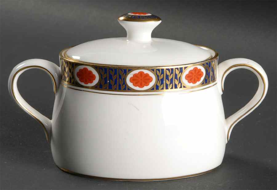 Ambassador Sugar Bowl & Lid by Royal Crown Derby-1
