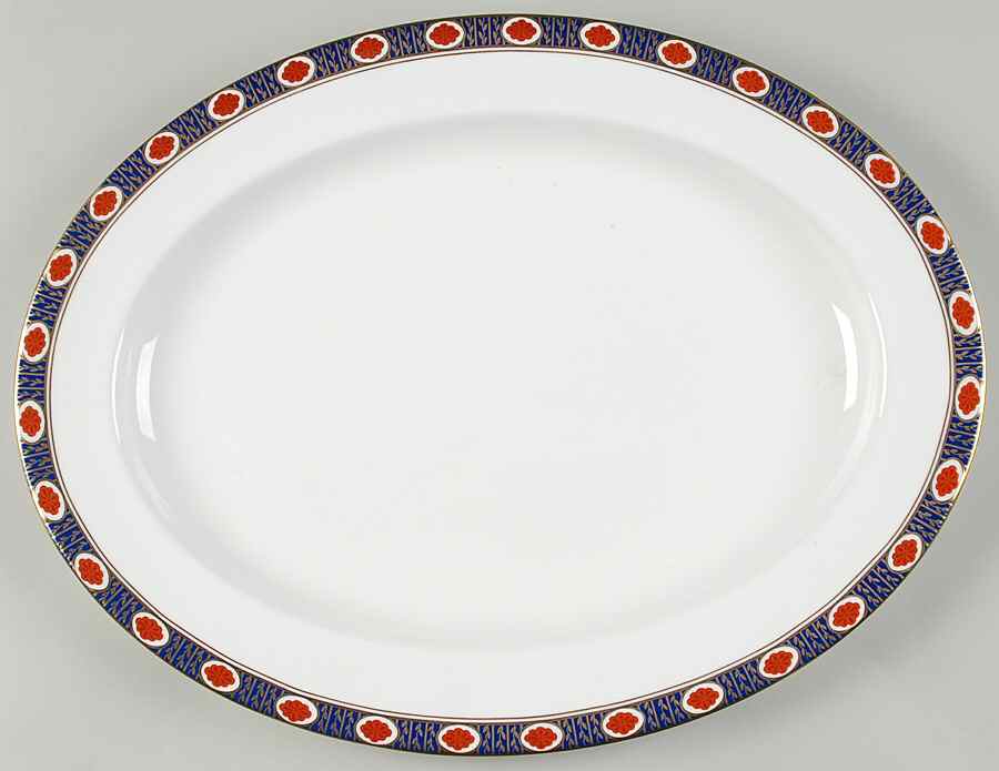 Ambassador 16" Oval Serving Platter by Royal Crown Derby-1