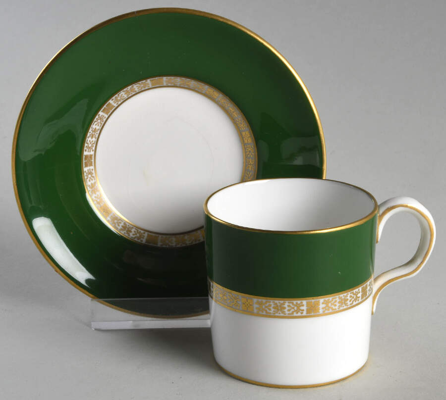 Antigua Flat Demitasse Cup & Saucer Set by Royal Crown Derby-1