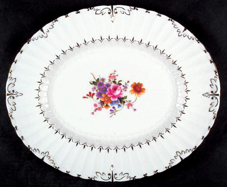 Ashby 15" Oval Serving Platter by Royal Crown Derby-1