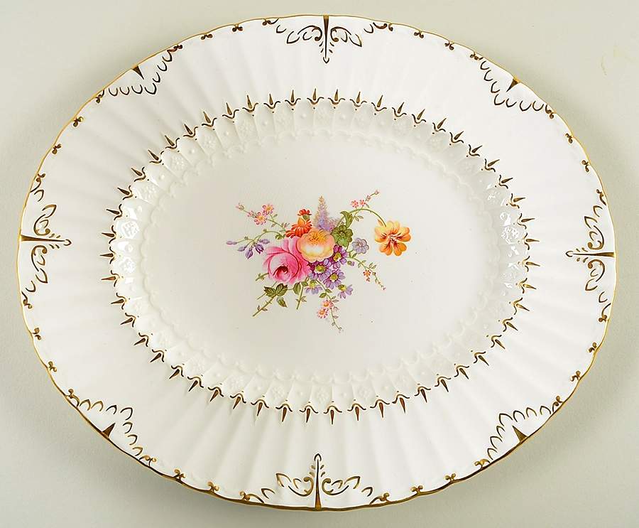 Ashby 13" Oval Serving Platter by Royal Crown Derby-1