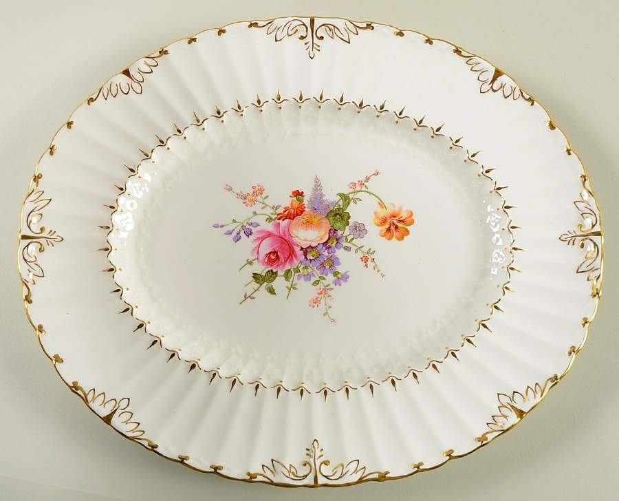Ashby 11" Oval Serving Platter by Royal Crown Derby-1