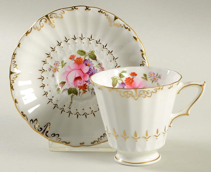 Ashby Footed Demitasse Cup & Saucer Set by Royal Crown Derby-1