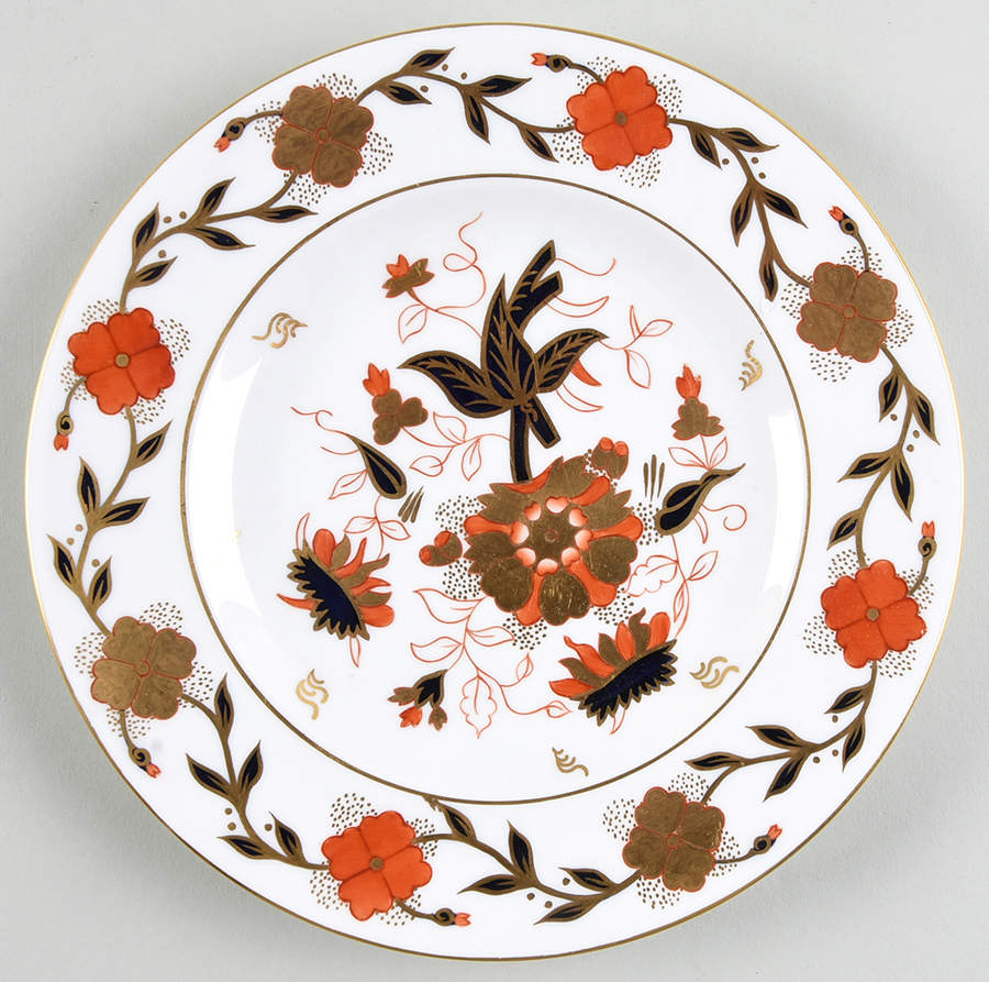 Asian Rose (Duesbury Shape) Salad Plate by Royal Crown Derby-1