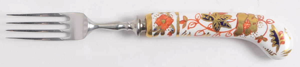 Asian Rose (Duesbury Shape) Dinner Fork (7 3/8" or Smaller) by Royal Crown Derby-1
