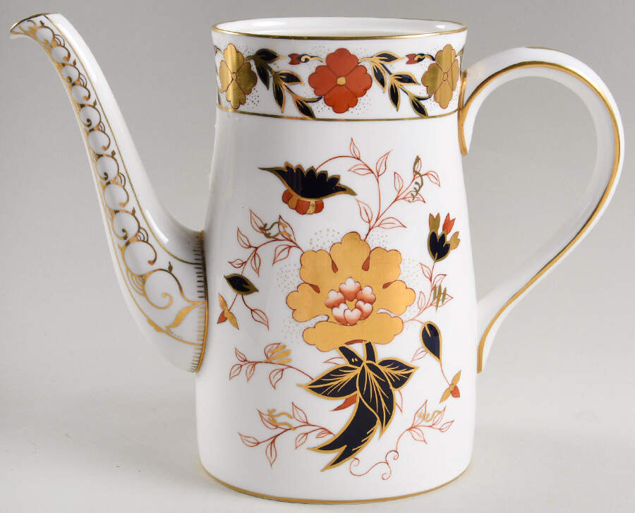 Asian Rose (Duesbury Shape) Coffee Pot No Lid by Royal Crown Derby-1