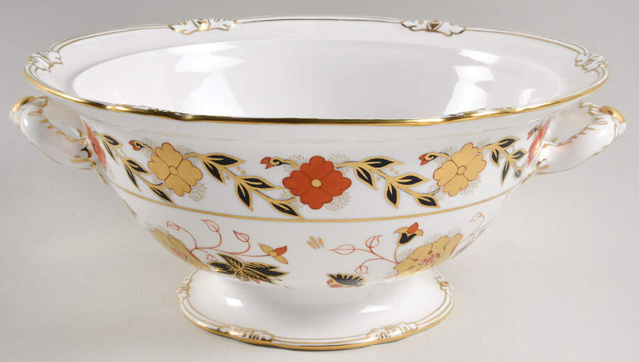 Asian Rose (Duesbury Shape) Tureen No Lid by Royal Crown Derby-1