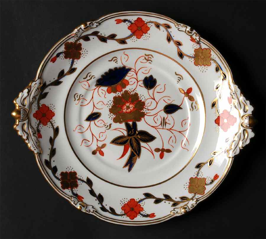 Asian Rose (Duesbury Shape) Underplate for Sauce Boat by Royal Crown Derby-1