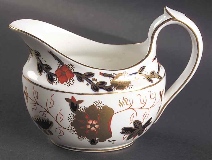 Asian Rose (Duesbury Shape) Creamer by Royal Crown Derby-1