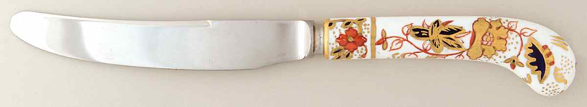 Asian Rose (Duesbury Shape) Small Dinner Knife by Royal Crown Derby-1