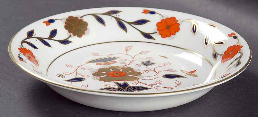 Asian Rose (Duesbury Shape) Coupe Cereal Bowl by Royal Crown Derby-1