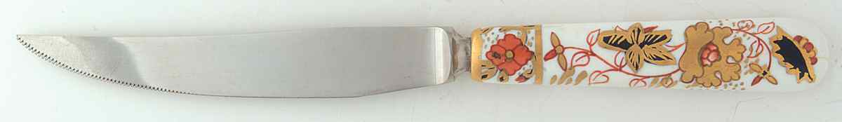 Asian Rose (Duesbury Shape) Knife-Steak/Individual by Royal Crown Derby-1