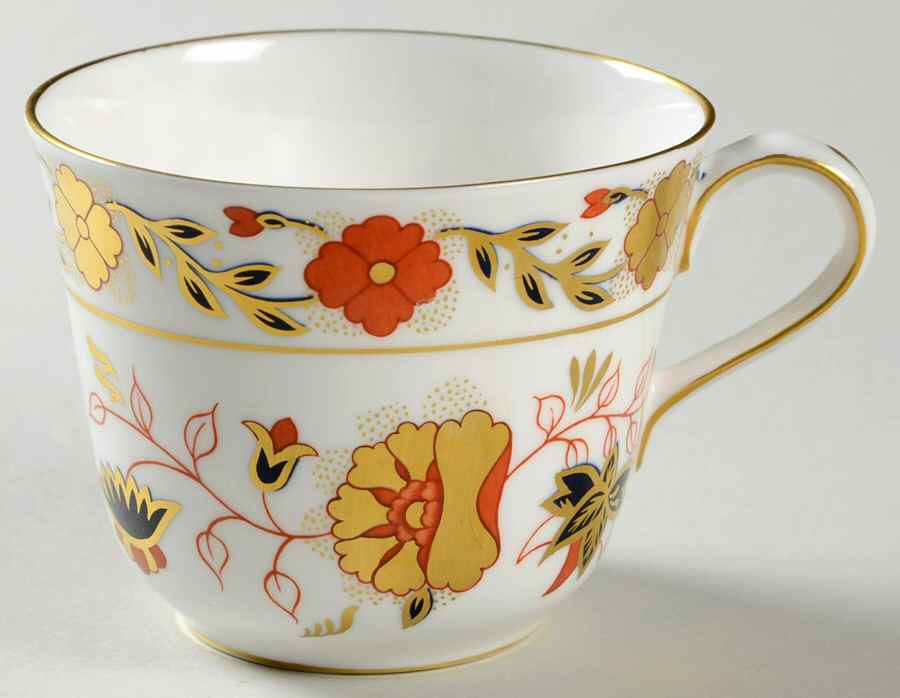 Asian Rose (Duesbury Shape) Flat Cup by Royal Crown Derby-1