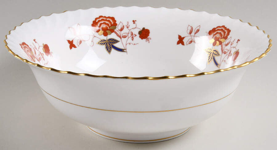 Bali (Boston Shape, Swirl) 10" Large Salad Serving Bowl by Royal Crown Derby-1