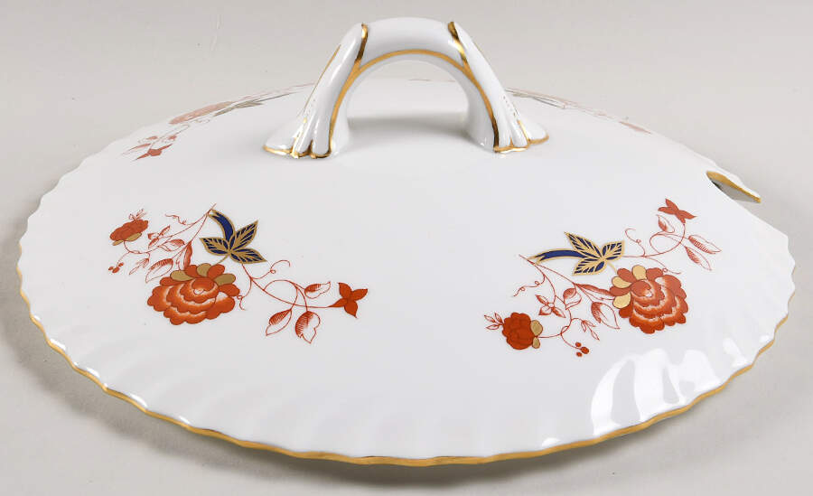 Bali (Boston Shape, Swirl) Lid for Tureen by Royal Crown Derby-1