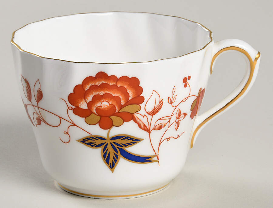 Bali (Boston Shape, Swirl) Flat Cup by Royal Crown Derby-1