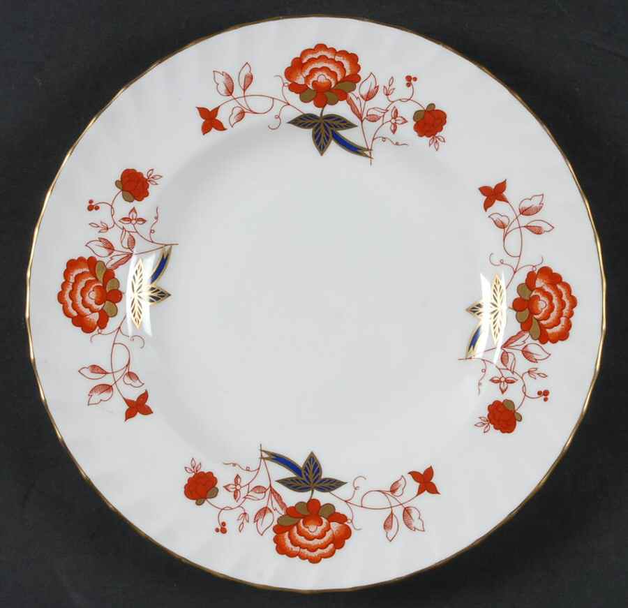 Bali (Boston Shape, Swirl) Luncheon Plate by Royal Crown Derby-1