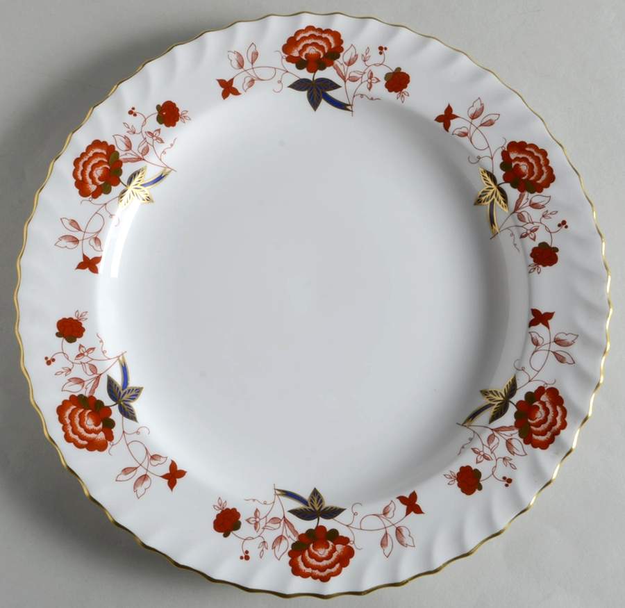 Bali (Boston Shape, Swirl) 11" Chop Plate (Round Platter) by Royal Crown Derby-1