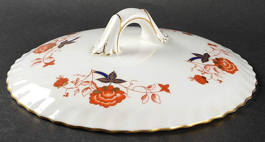 Bali (Boston Shape, Swirl) Lid for Round Vegetable by Royal Crown Derby-1
