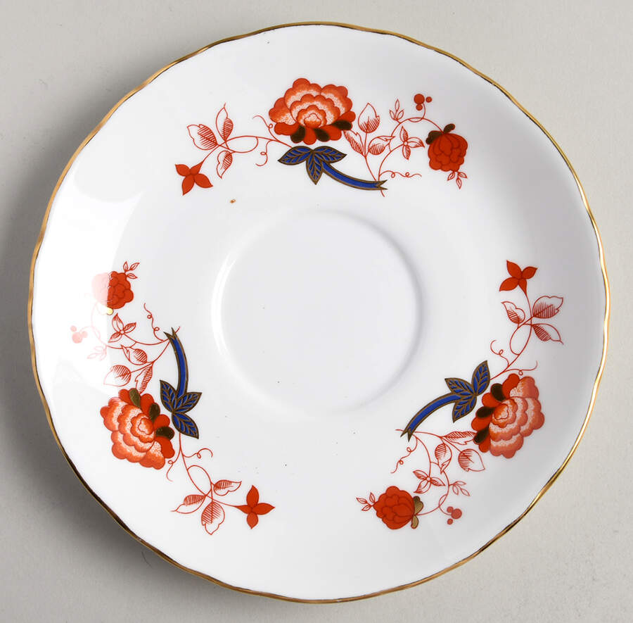 Bali (Ely Chelsea) Saucer for Footed Cream Soup Bowl by Royal Crown Derby-1