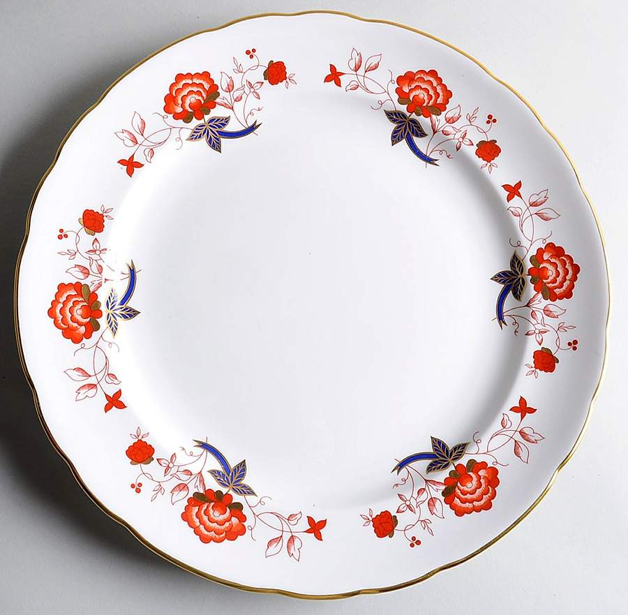 Bali (Ely Chelsea) 14" Chop Plate (Round Platter) by Royal Crown Derby-1