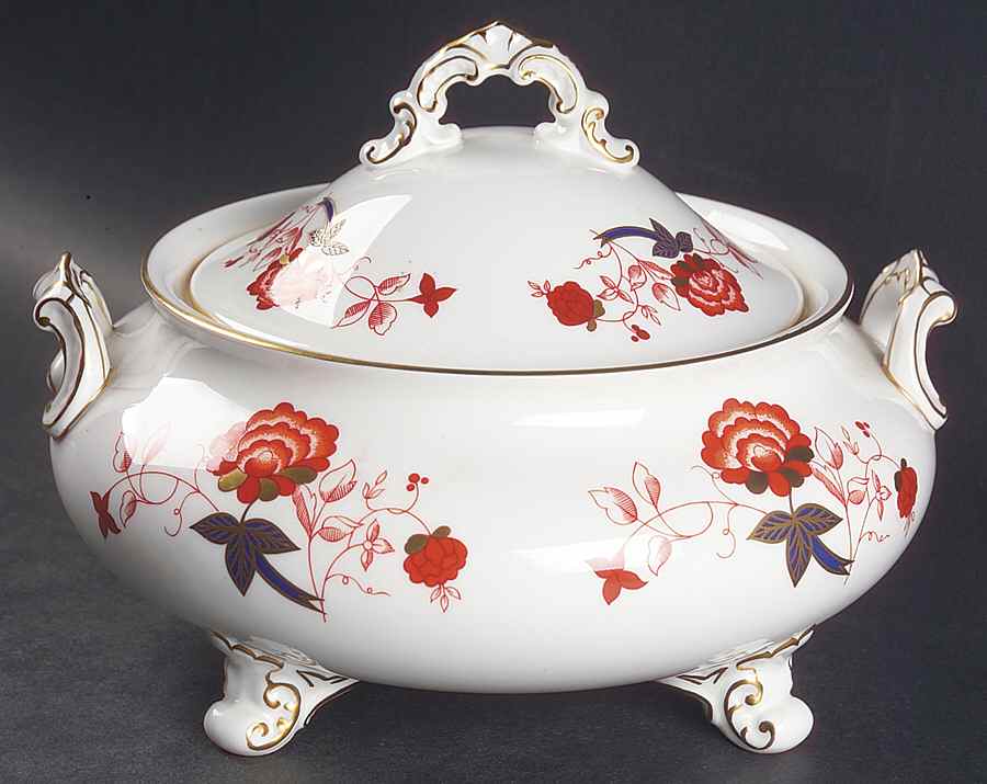 Bali (Ely Chelsea) Round Covered Vegetable by Royal Crown Derby-1