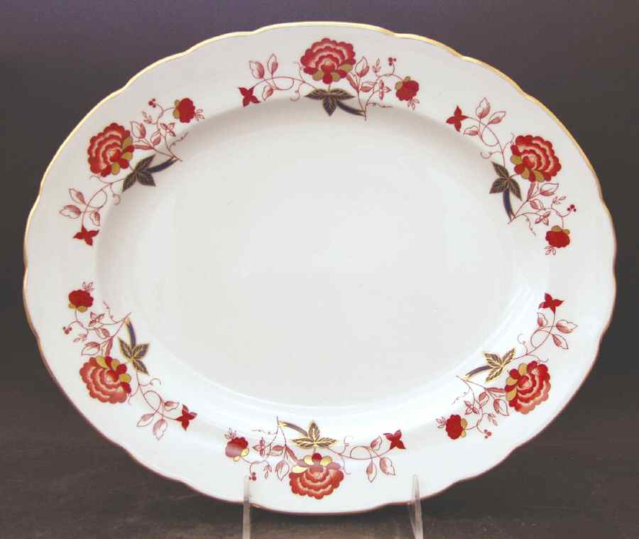 Bali (Ely Chelsea) 13" Oval Serving Platter by Royal Crown Derby-1