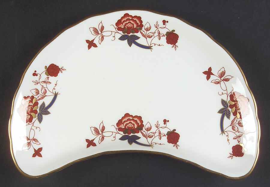 Bali (Ely Chelsea) Crescent Salad Plate by Royal Crown Derby-1