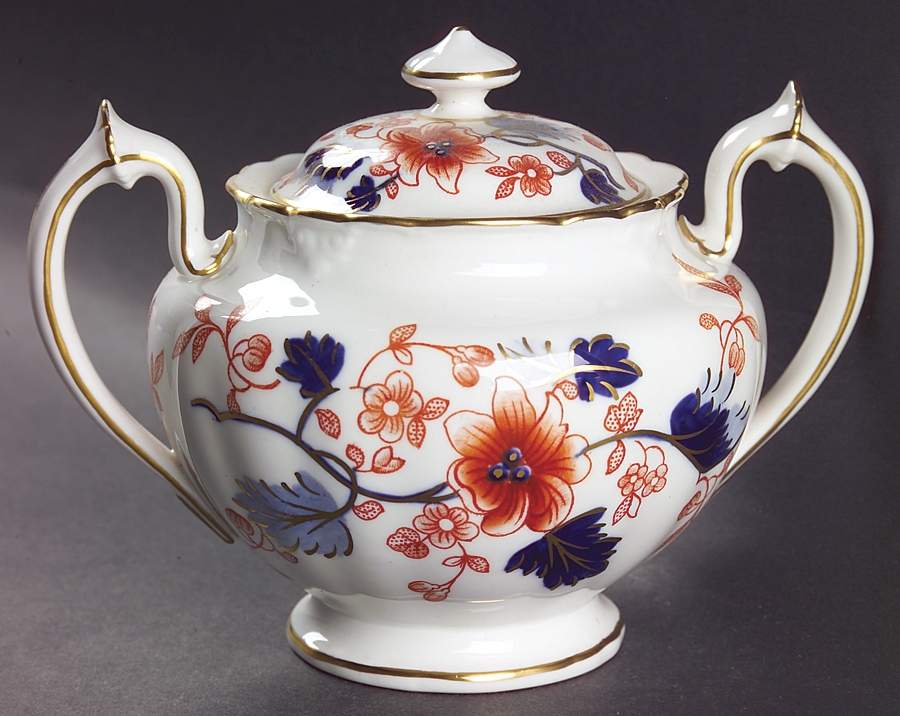 Beaumont Sugar Bowl & Lid by Royal Crown Derby-1