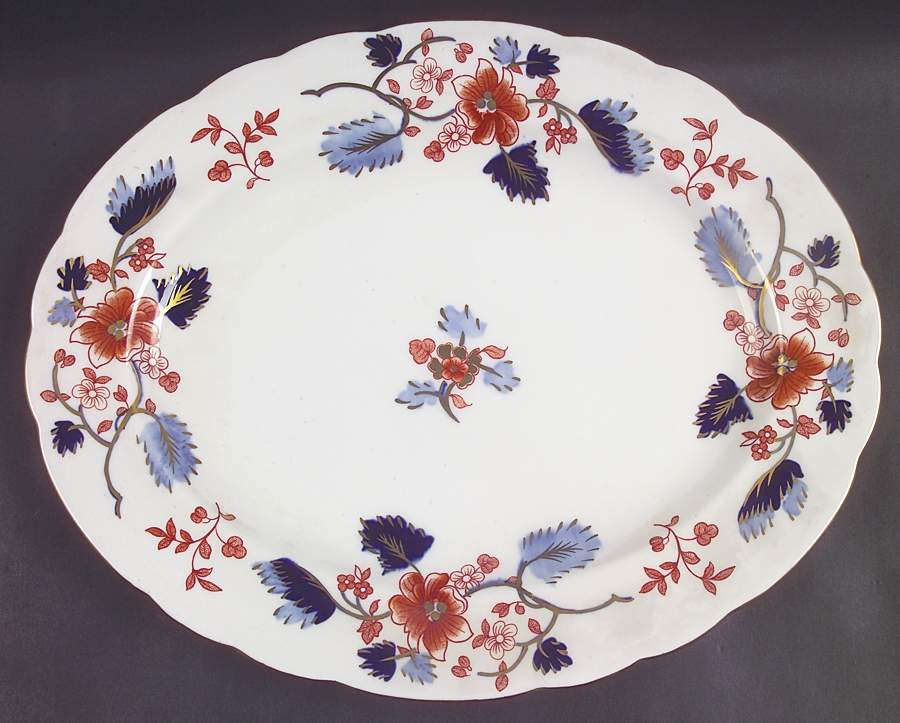 Beaumont 14" Oval Serving Platter by Royal Crown Derby-1